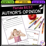 Author's Opinion 1st Grade Florida BEST Reading Comprehens