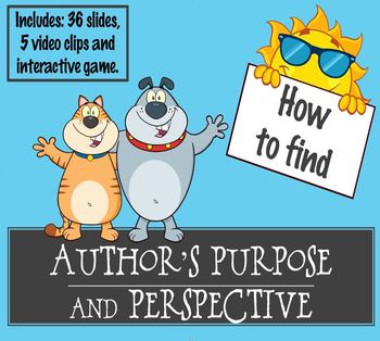 Preview of Author's Perspective Point of View Purpose Nonfiction Teach Analyze