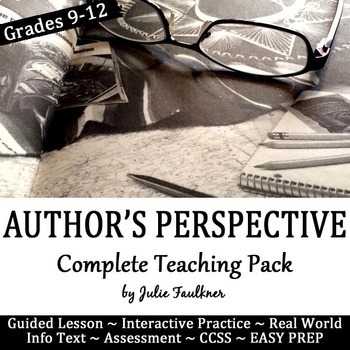 Preview of Author's Perspective & Viewpoint Lesson, Complete Teaching Unit