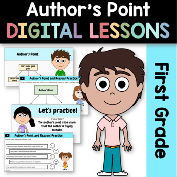 Preview of Author's Point Informational Texts 1st Grade Google Slides | Guided Reading