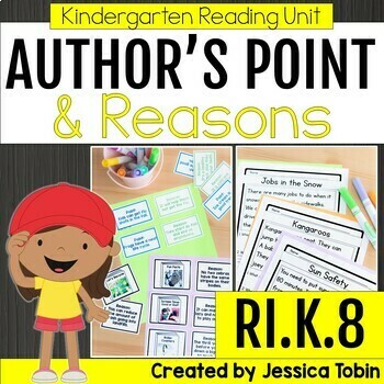 Preview of Author's Point and Reasons RI.K.8 Kindergarten Reading Lessons and Centers RIK.8