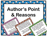 Author's Point and Reasons Task Cards