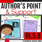 Author's Point and Reasons Worksheets and Activities RI.5.