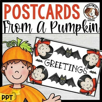 Preview of Author's Point of View Halloween Postcards Powerpoint