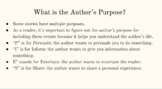 Author's Purpose 