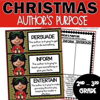Preview of Christmas Author's Purpose Activities