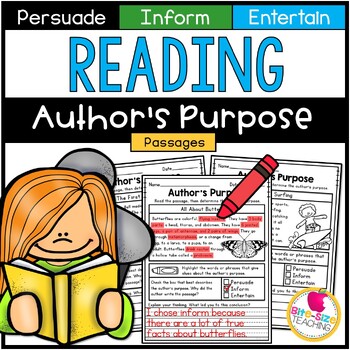 Preview of Author's Purpose Text-Coding Reading Passages  | PDF & GOOGLE SLIDES