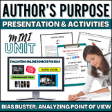 Author's Purpose Lessons Activities & Author's Point of Vi