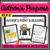 Author's Purpose Activities and Lesson Plans Unit on Googl