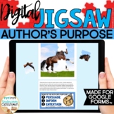 Author's Purpose Activity | Digital Jigsaw Puzzle for Goog