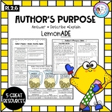 Author's Purpose Pack - Answer, Explain, Describe RI.2.6 -