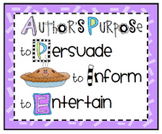 Author's Purpose Bell Work or Practice - Distance Learning