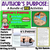 Author's Purpose Bundle of PIE Activities: Worksheets, Tas