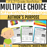 Author's Purpose Differentiated Reading Passages 1st 2nd G