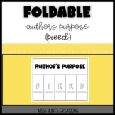 Author's Purpose Foldable (PIEED)