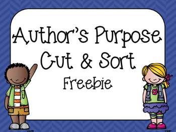 Author's Purpose Sorting Game