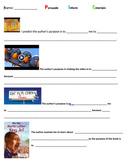 Author's Purpose Guided Notes with Examples/Worksheets for