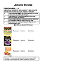 Author's Purpose Interactive Journal or Exit Ticket