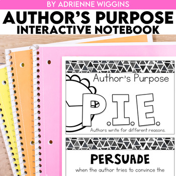 Preview of Author's Purpose Interactive Notebook - PIEE