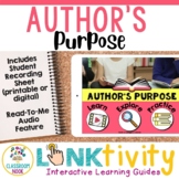 Author's Purpose LINKtivity® (Persuade, Inform, Entertain)