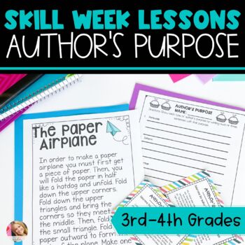 Preview of Author's Purpose Lesson Plans with Activities