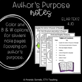 Author's Purpose Notes 4.10
