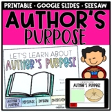 Author's Purpose PIE Digital Activities for Distance Learning