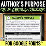 Author's Purpose PIE Passages Activity or Quiz Reading Com