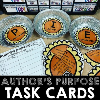 Preview of Author's Purpose PIE Task Cards