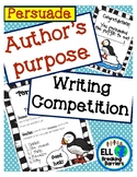 An Author's Purpose Writing Competition, Persuade the Puffin!