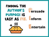 Author's Purpose Pie for Primary