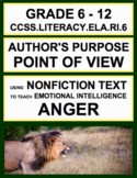 Author's Purpose Point of View with SEL Nonfiction Article