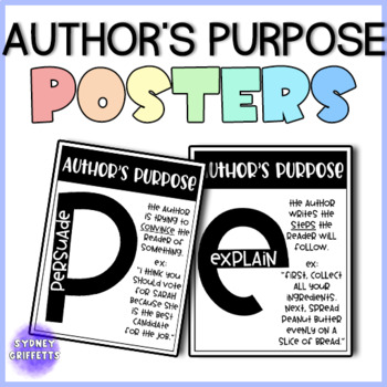 Classroom Freebies Too: Author's Purpose Posters