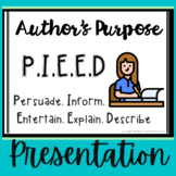 Author's Purpose PowerPoint- PIE'ED