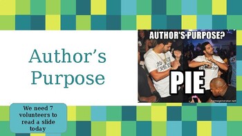 Preview of Author's Purpose Powerpoint