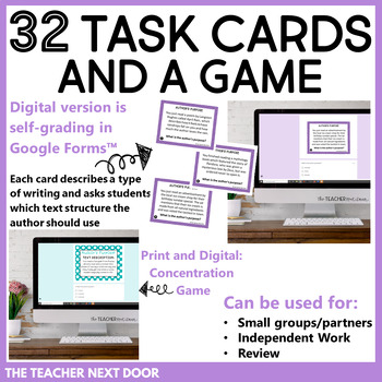 Author's Purpose Print and Digital for 4th and 5th Grades - The
