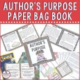 Author's Purpose Activity Paper Bag Book Interactive Noteb
