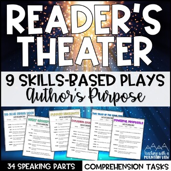 Preview of Author's Purpose Reader’s Theater Scripts | Fluency
