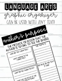Author's Purpose Reading Strategy Guiding Worksheet and Gr