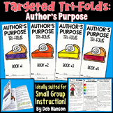 Author's Purpose: Worksheets presented as Four Trifolds wi
