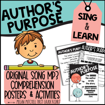 Preview of Author's Purpose Song & Activities