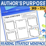 Author's Purpose Reading Comprehension Passage and Activities