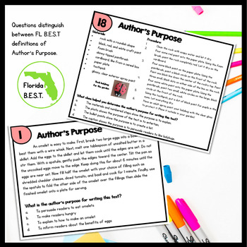 Author's Purpose Review Game (5 types) - U-Know Reading Skills Activity -  Fun in 5th Grade & MORE