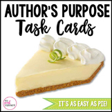 Author's Purpose Task Cards - CCSS and TEKS Aligned - Grades 2-4