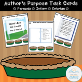 Author's Purpose Task Cards Persuade Inform or Entertain
