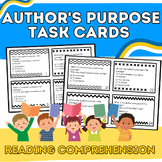 Author's Purpose Task Cards: Reading Comprehension Activity