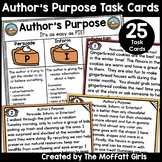 Author's Purpose Task Cards and Poster