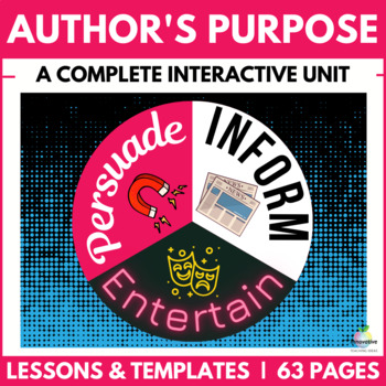 Preview of Author's Purpose Unit | PIE | Tools | Activities | Assessment | Digital & Print