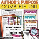 Author's Purpose Anchor Chart Posters, Worksheets, Activities