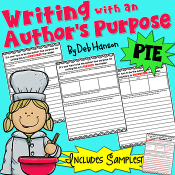 Preview of Author's Purpose Writing Activity